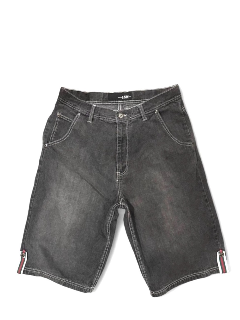 Vintage Y2K Baggy Longer-Inseam Men’s Jean Shorts Size Waist 34 in.